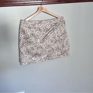Free People, Printed Fake Out Faux Wrap Mini‎ Skirt, Size 12, retail $88.00 NEW
